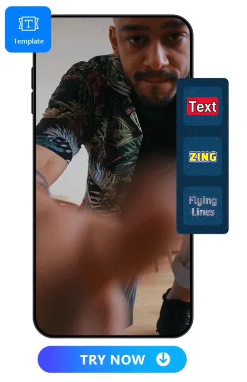 showcase of text feature of PowerDirector to demonstrate a man talking video with subtitles in different styles